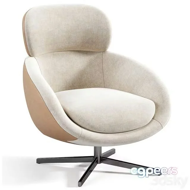 3ds Max Free – Russell Armchair By Minotti