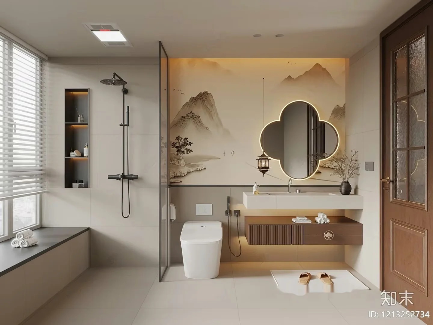 Modern Bathroom 3D Model – 2435 – VRAY Render