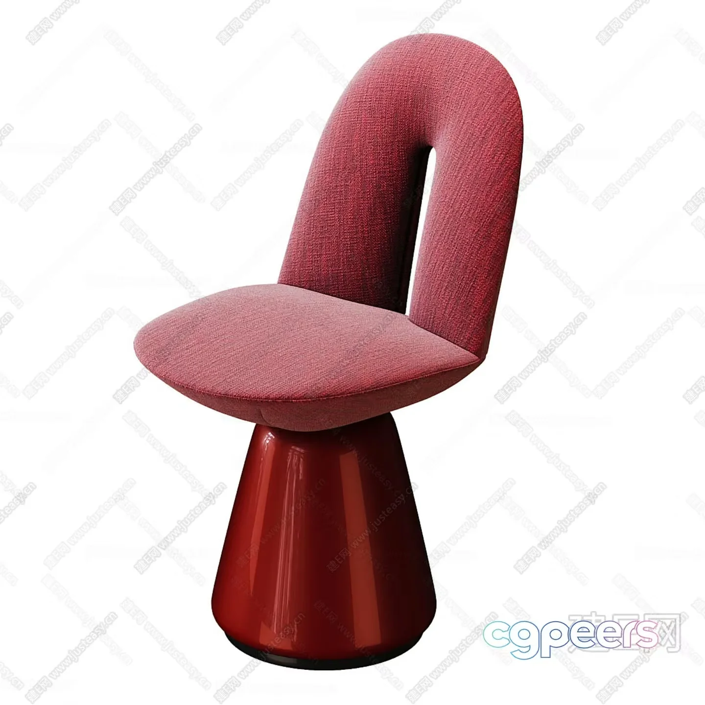 Modern Red Chair 3D Model – 6639 – CORONA Render
