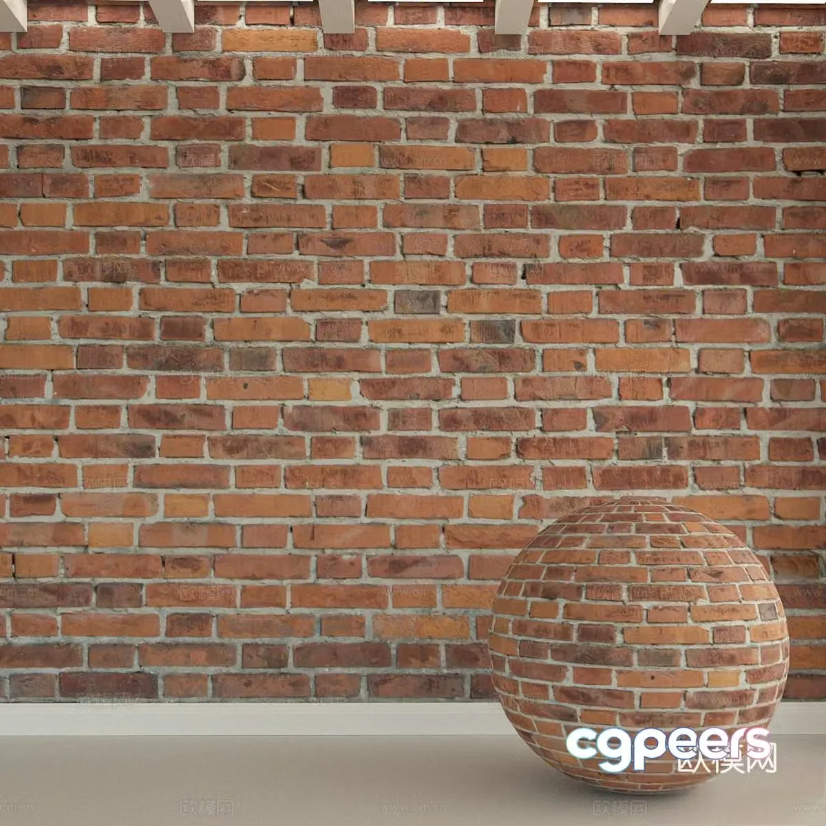 Modern brick wall red brick antique brick new chinese style brick wall brick cement brick 3d model