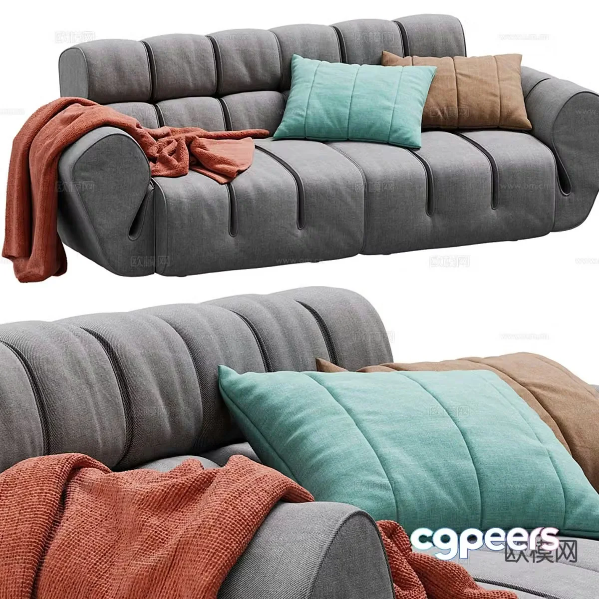 Amura loveseat 3d model