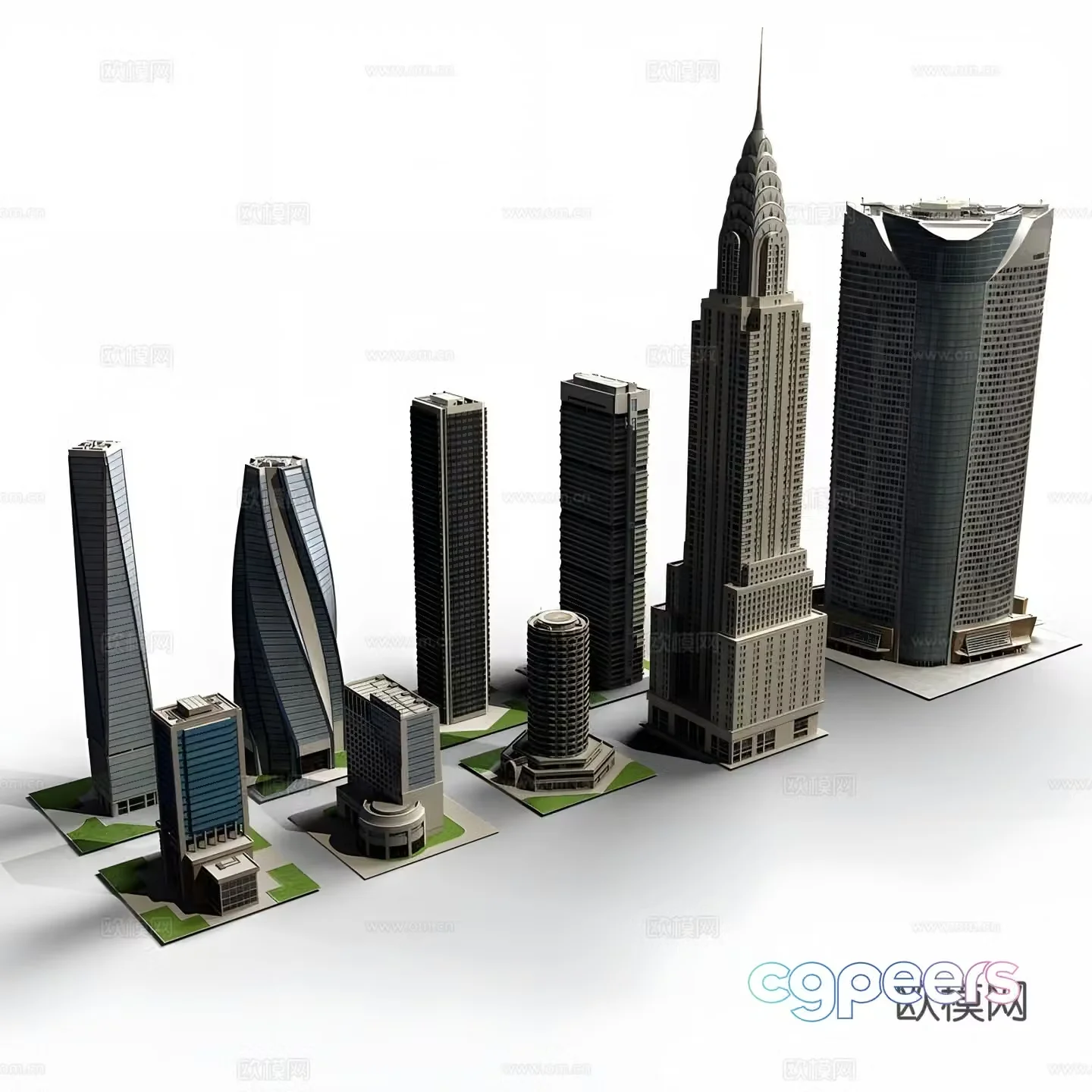 Skyscraper collection 3d models