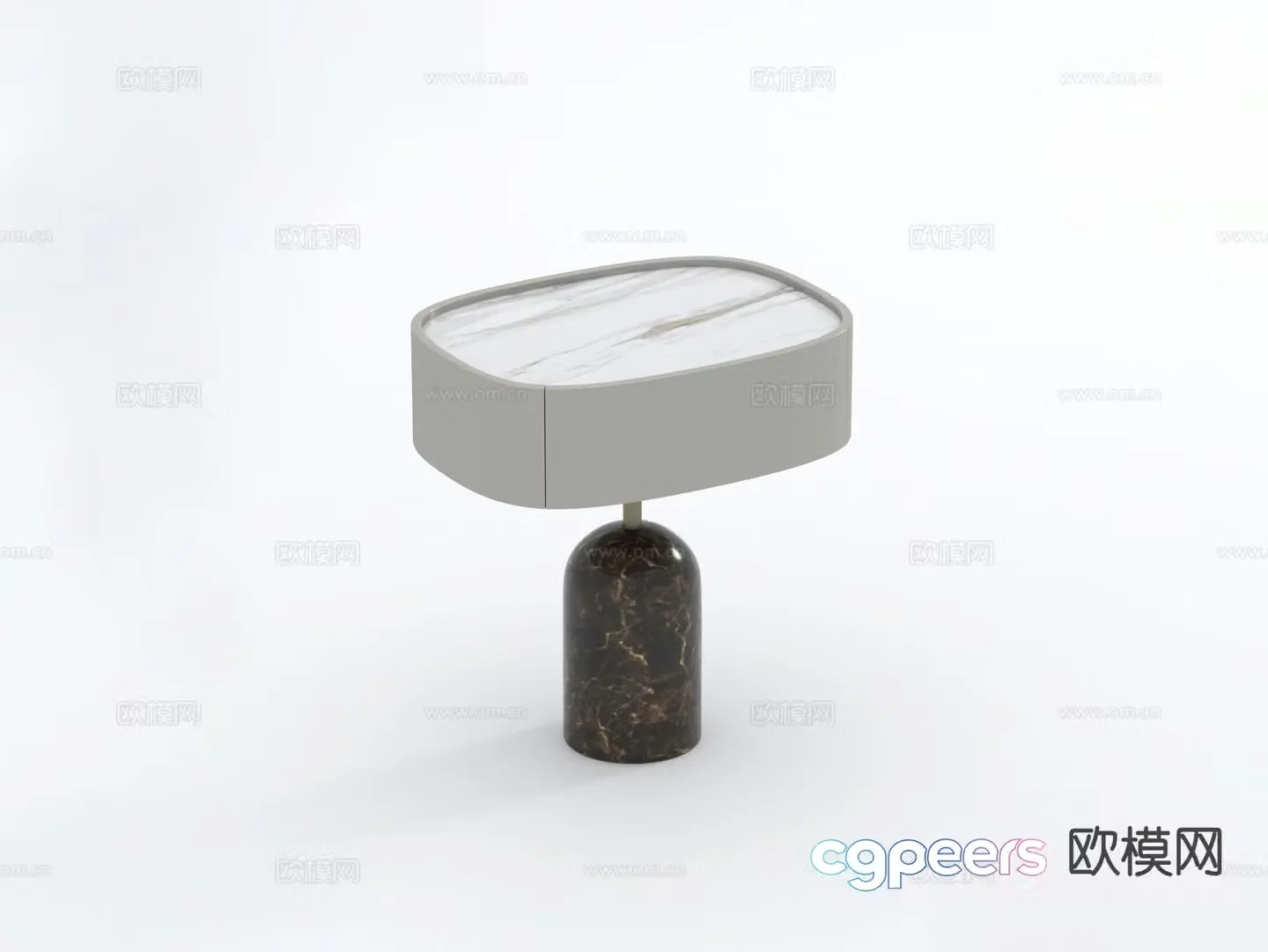 Modern bedside table 3d model