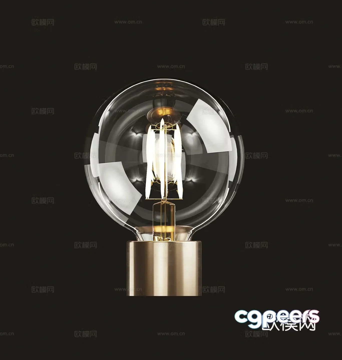 Light bulb modern light bulb 3d model