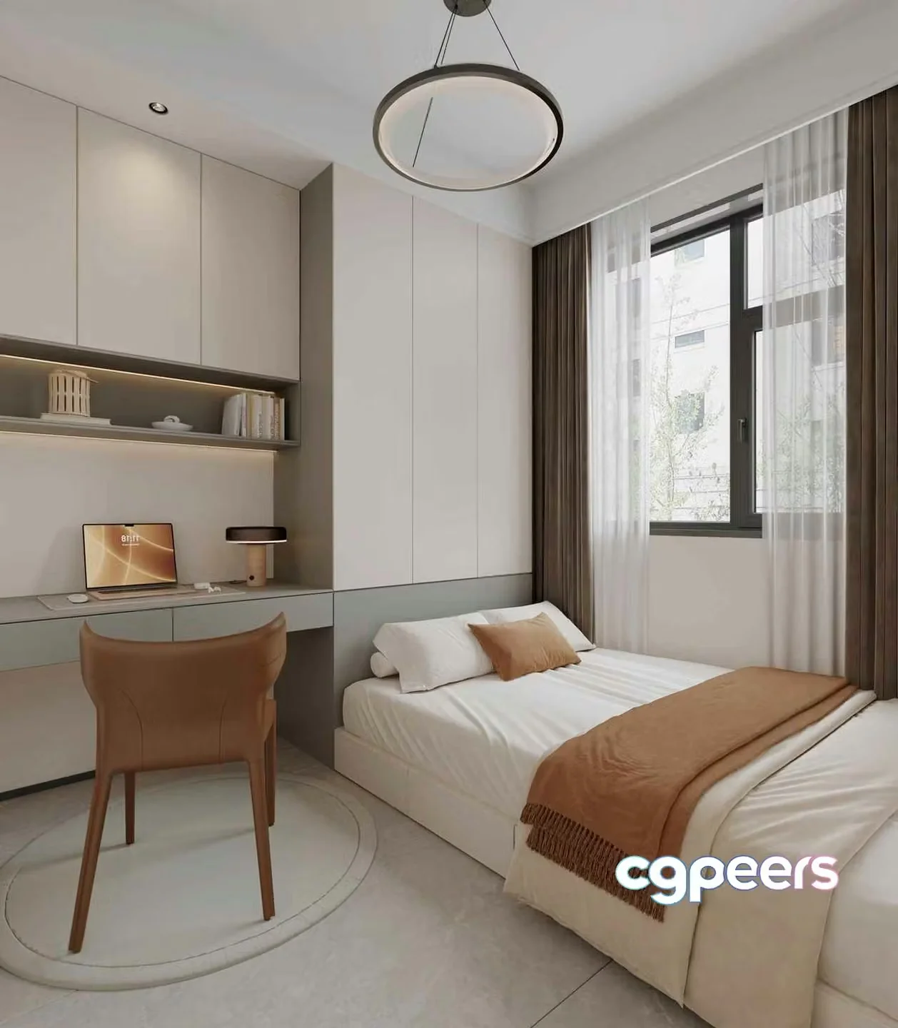 Modern Bedroom Design 3D Model – 9511 – VRAY Render
