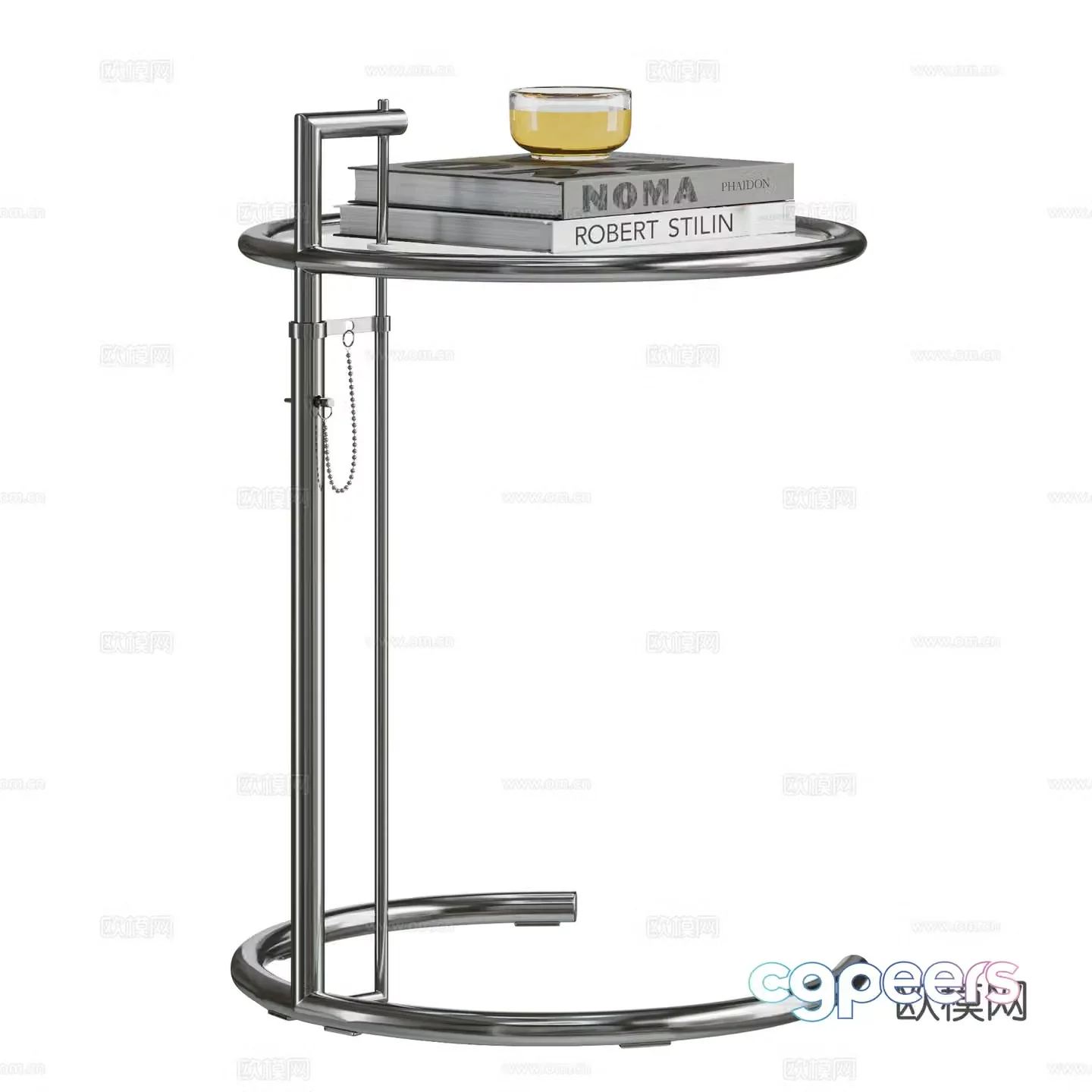 Modern Bauhaus side table metal side table circular side table glass side table Bauhaus side table 3D model