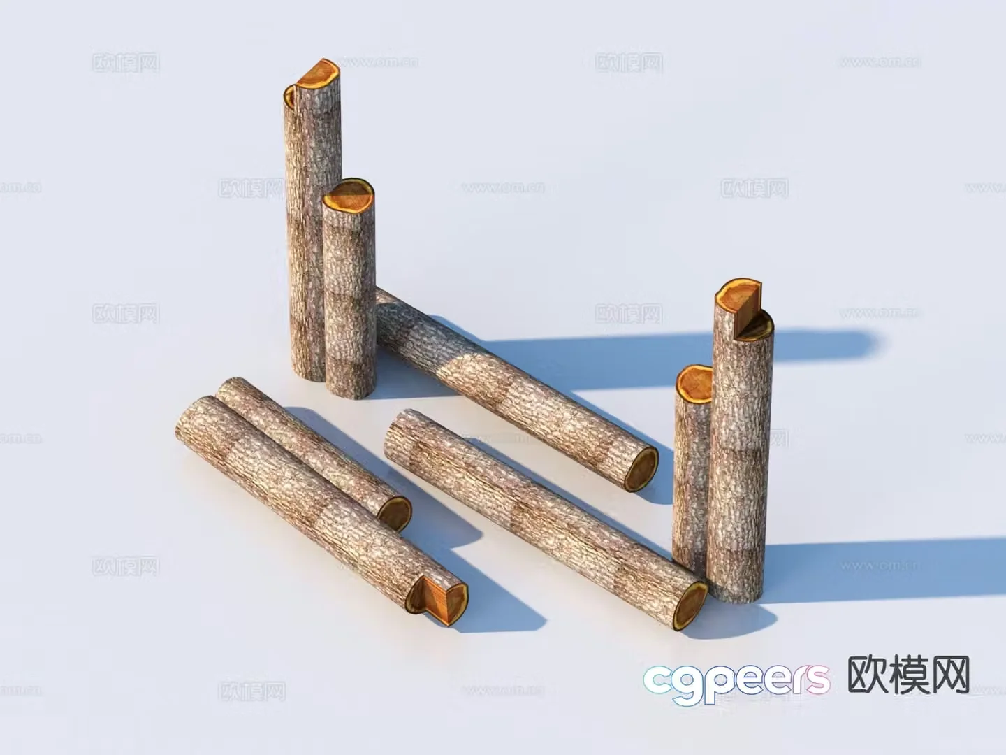 wood wood timber 3d model