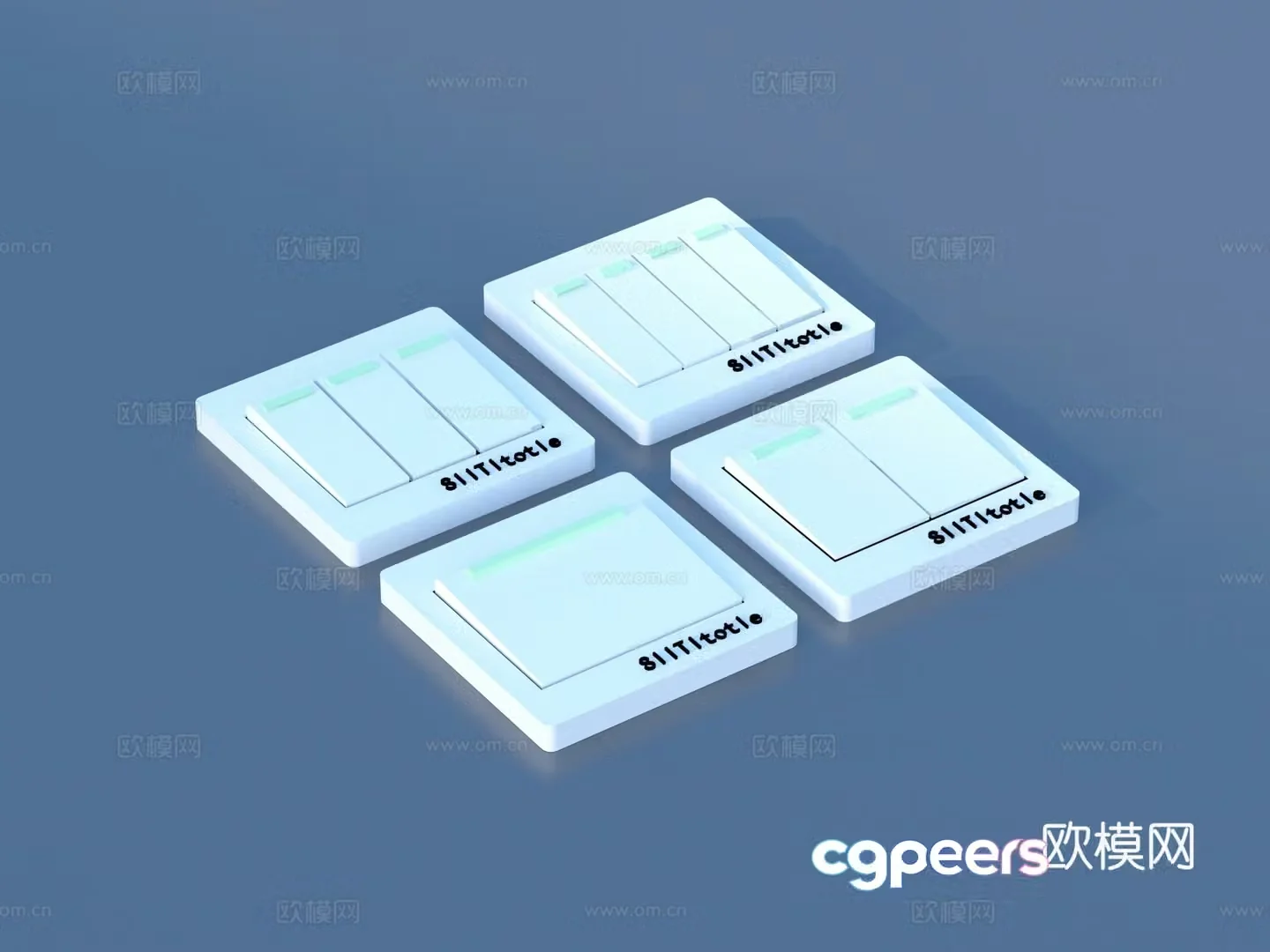 Switch Switch Socket Panel 3D Model