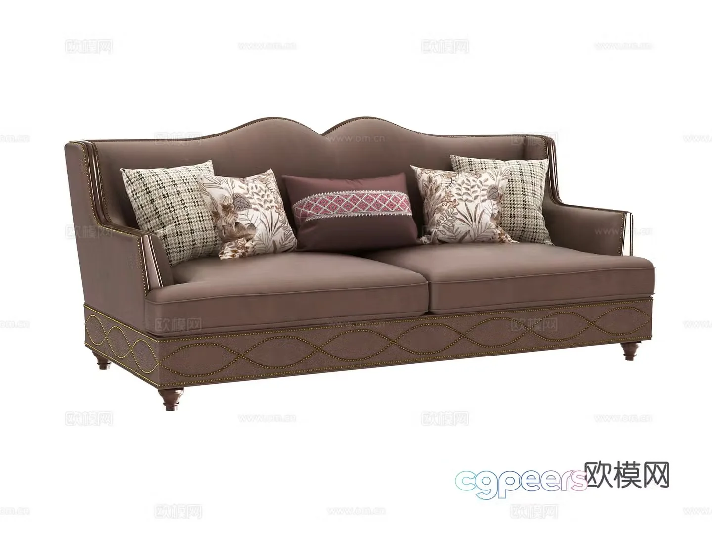 Double sofa 3d model