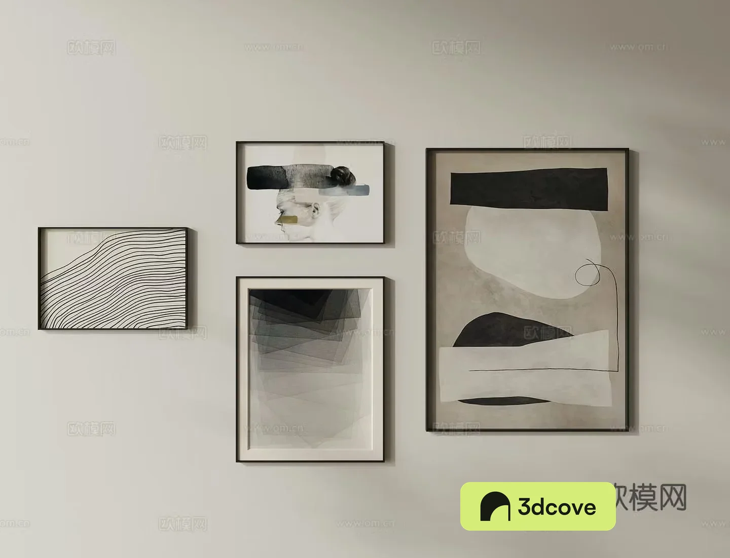 Combination hanging painting