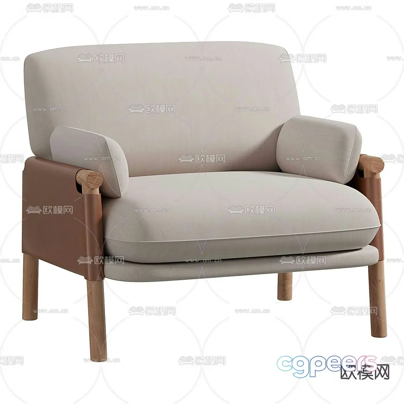 FLEXFORM fabric leisure chair 3d model