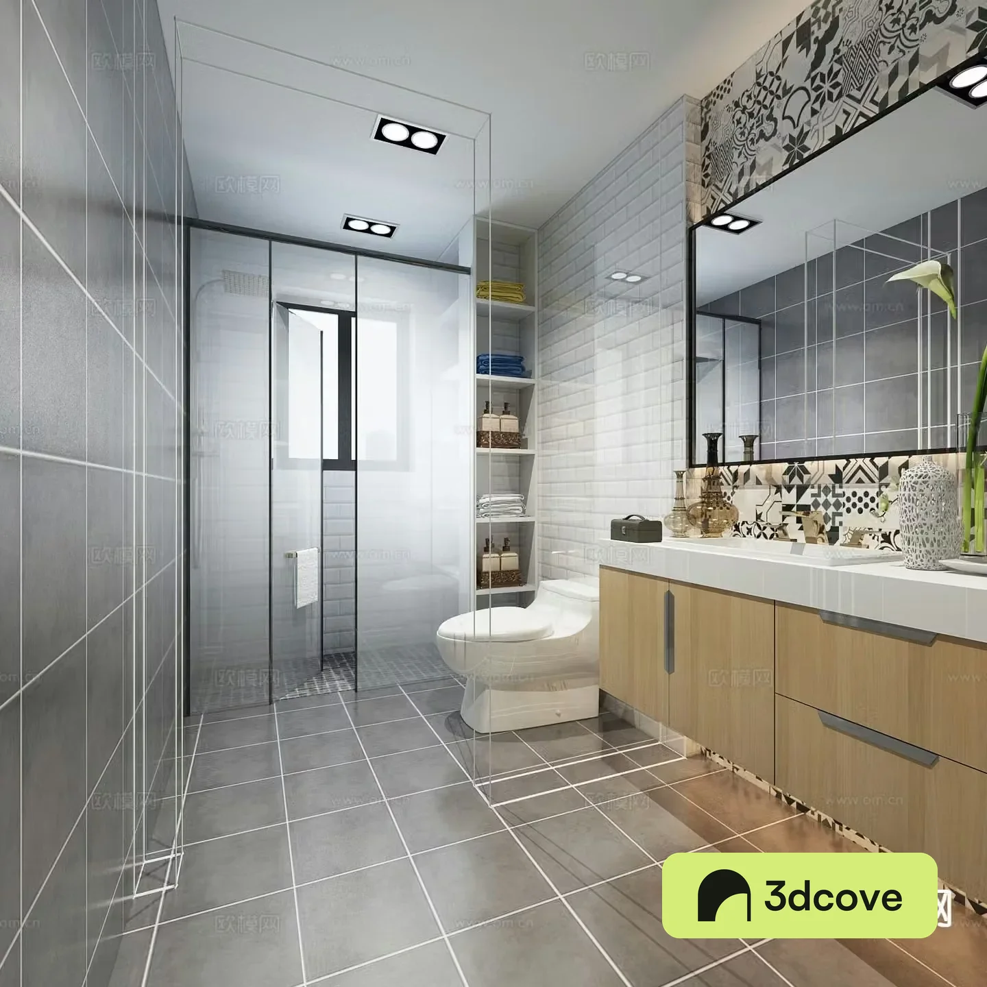 Nordic bathroom toilet