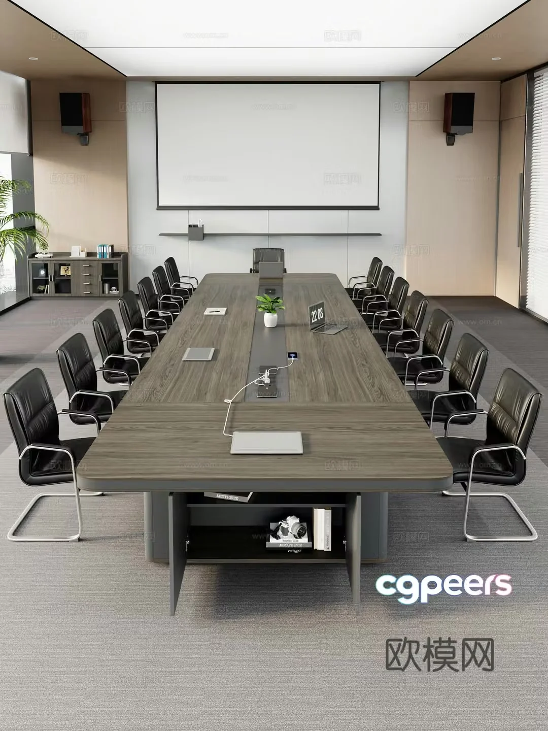 Modern conference room 3d model