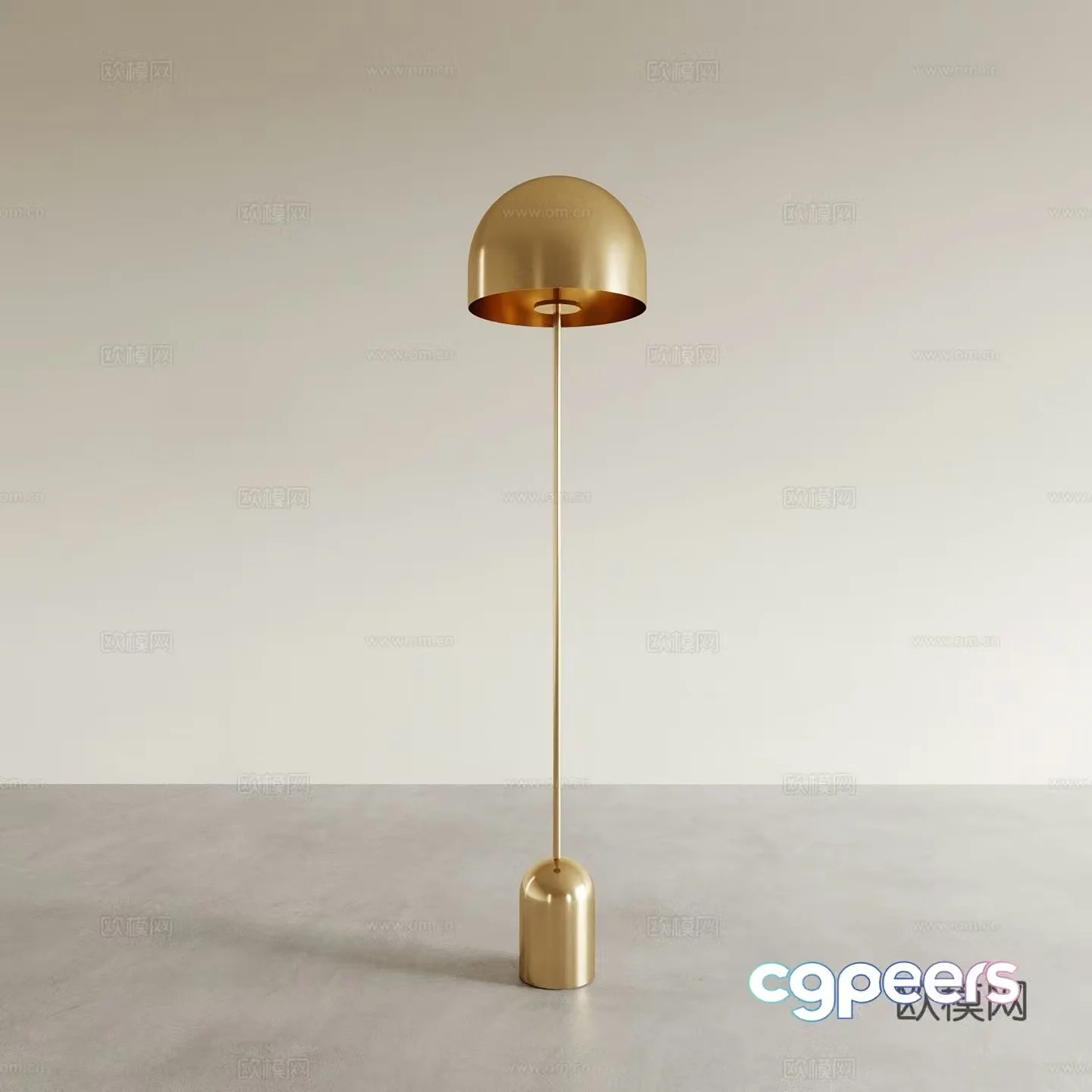 Light luxury floor lamp 3D model