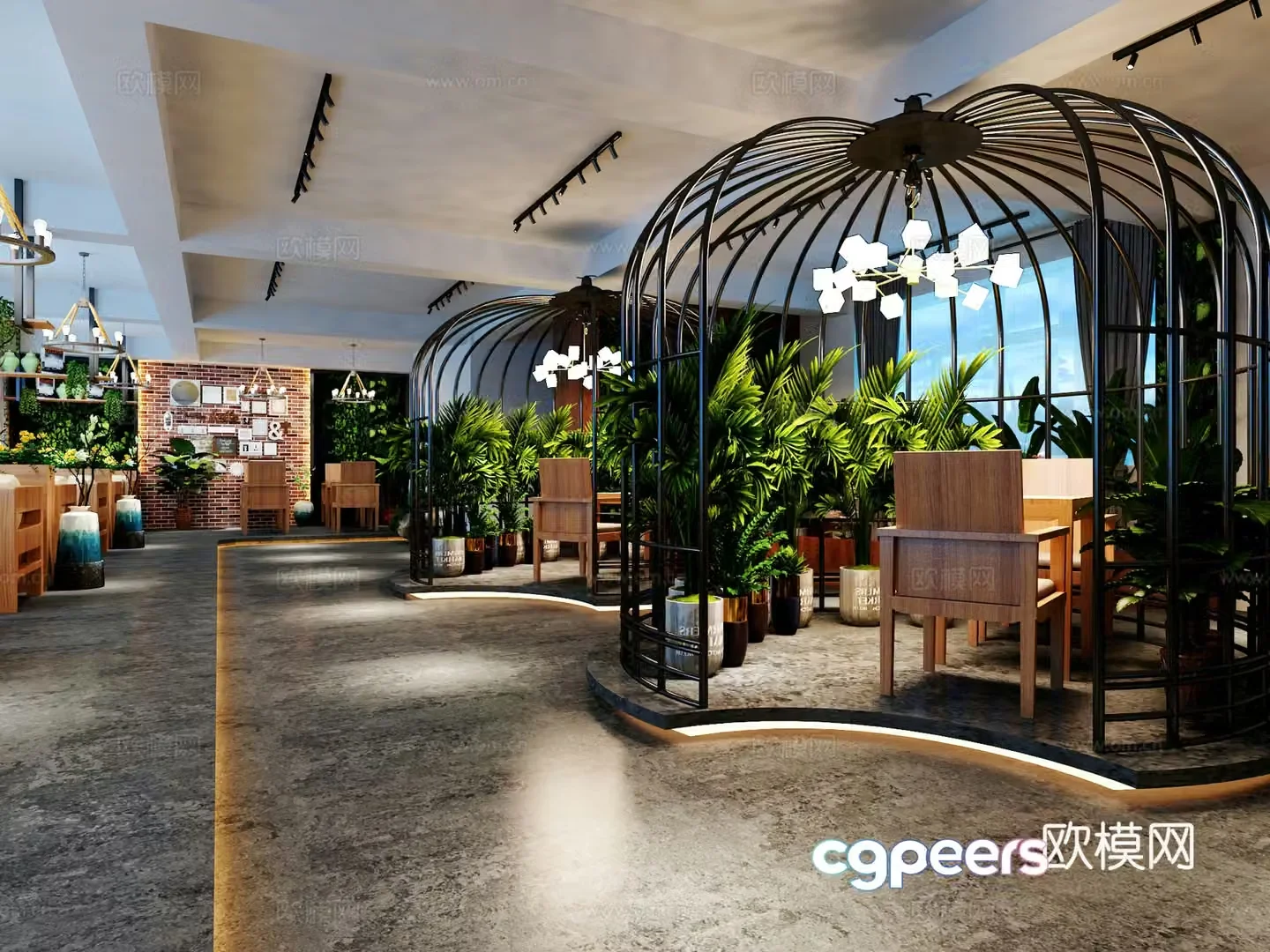 3D model of internet celebrity restaurant