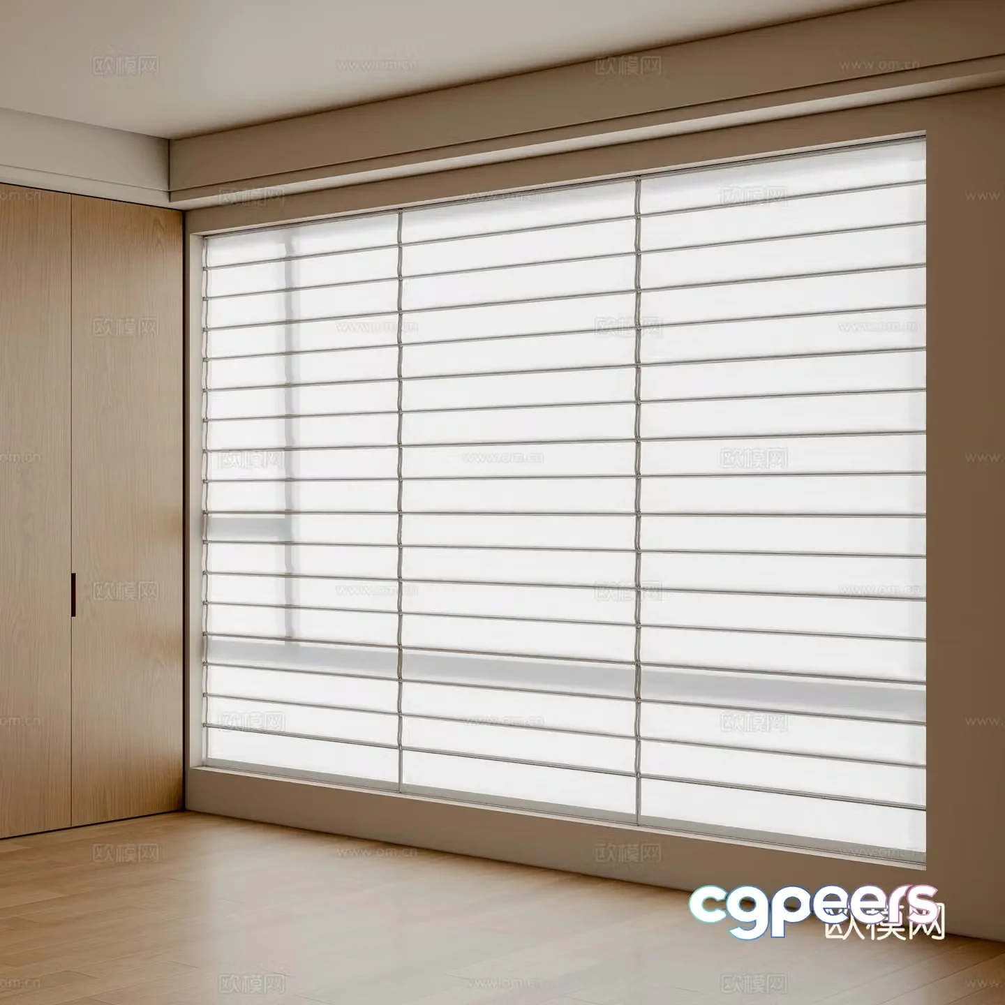 Modern Shangri-La Curtain 3D Model