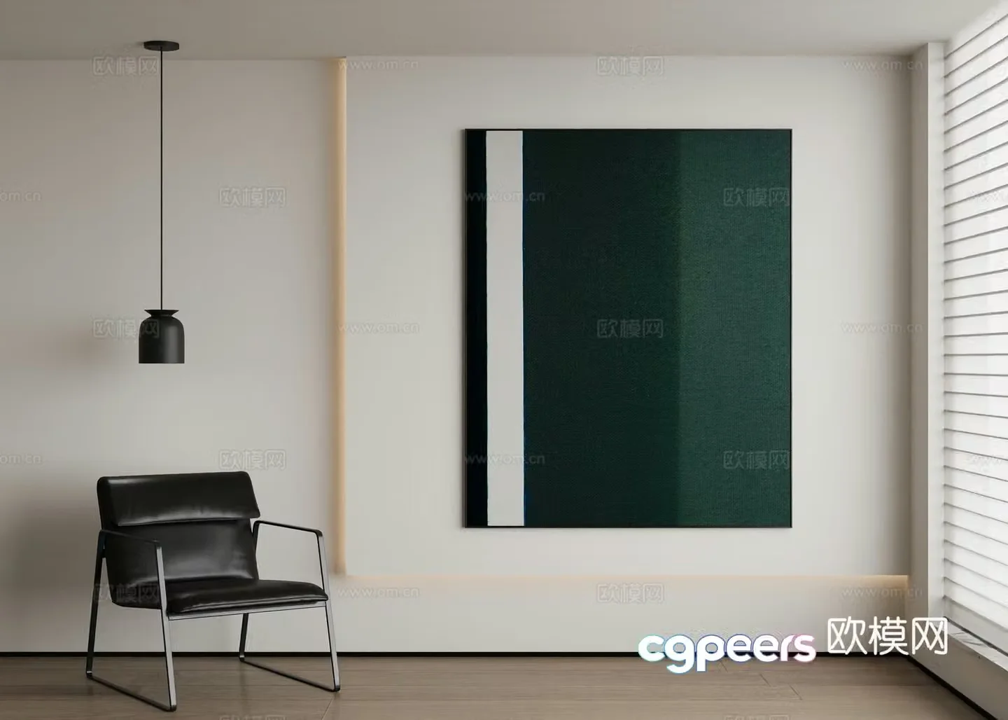 Modern decorative painting 3d model