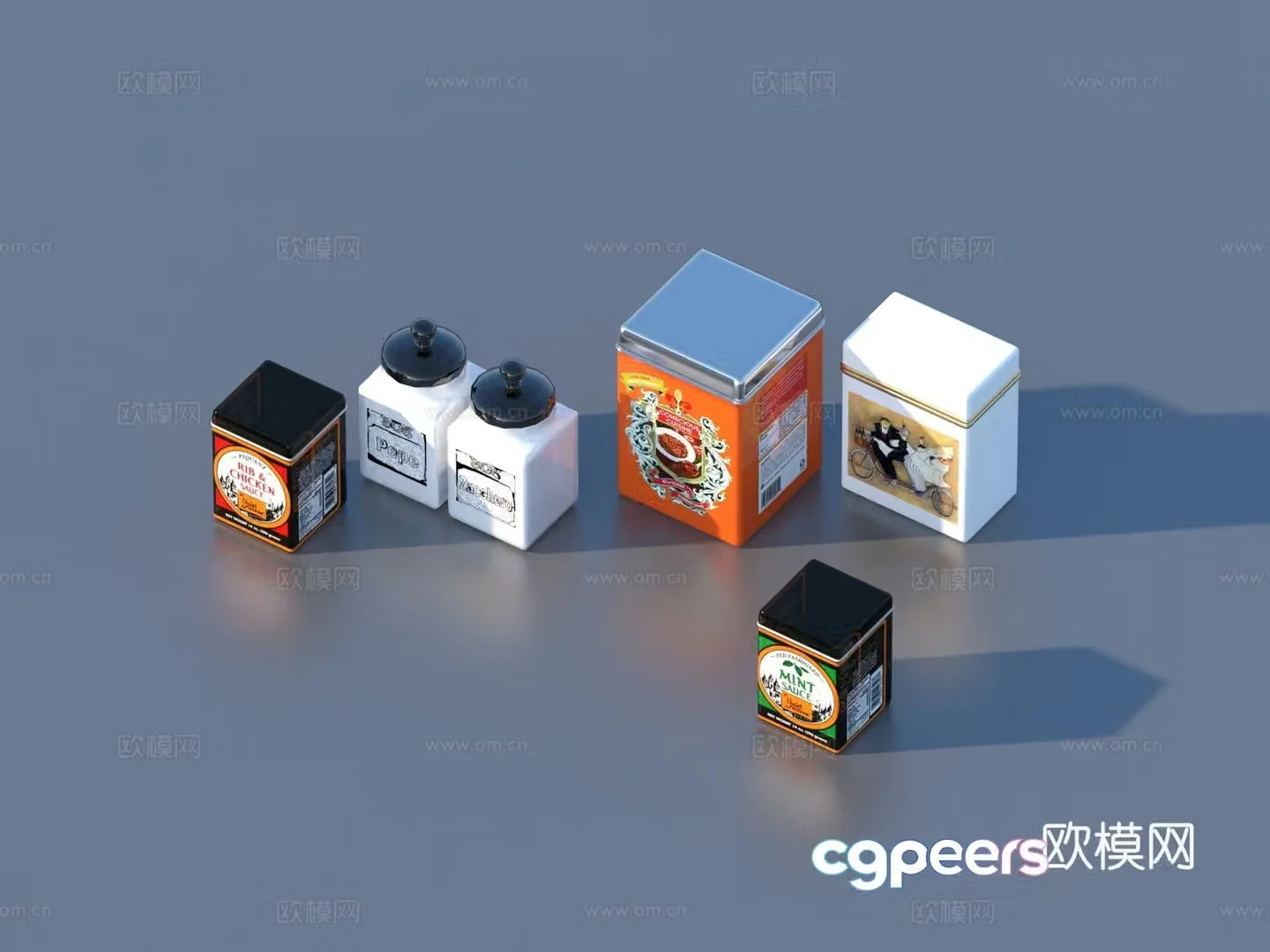 Iron box box storage box 3d model