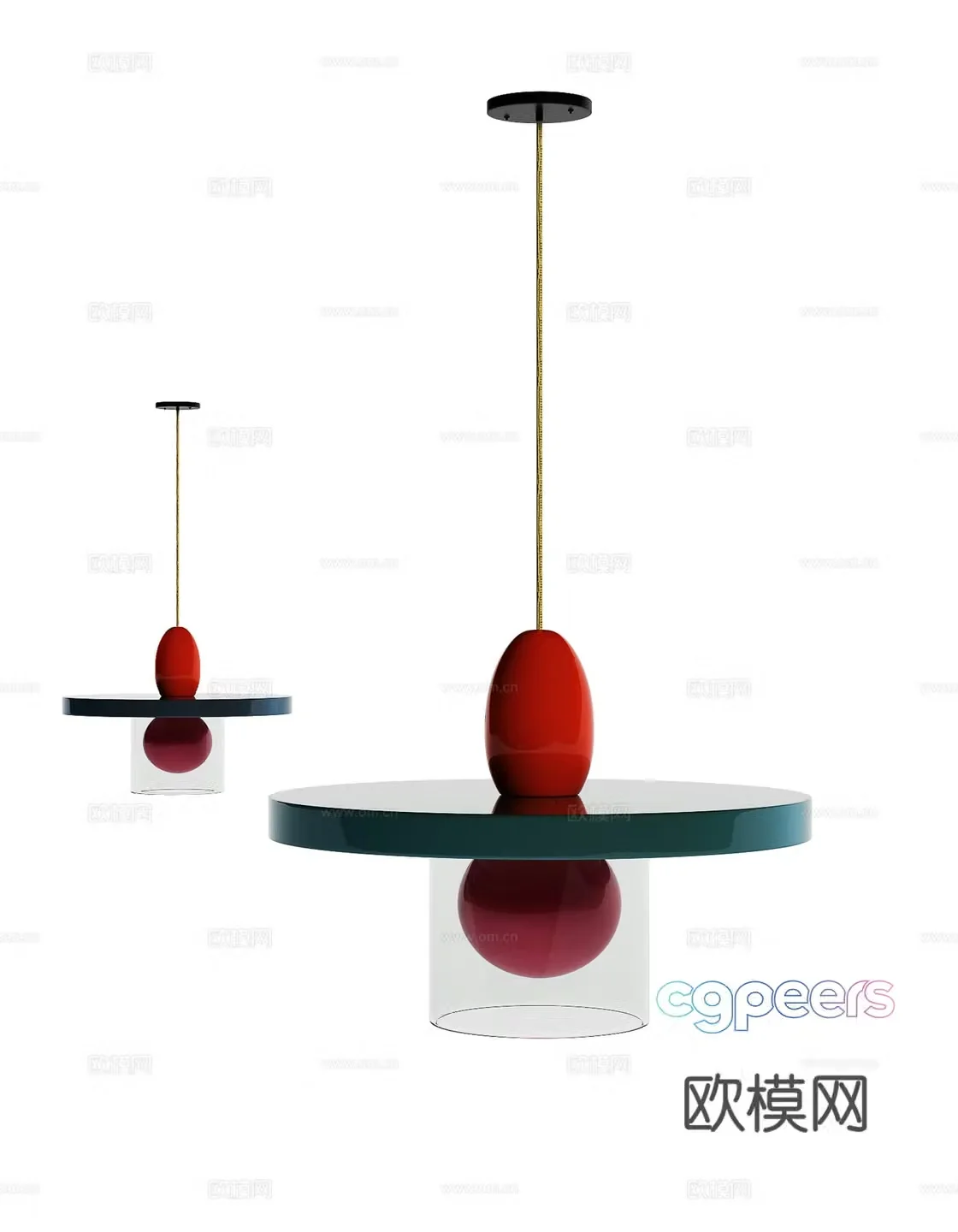 Sita chandelier 3D model