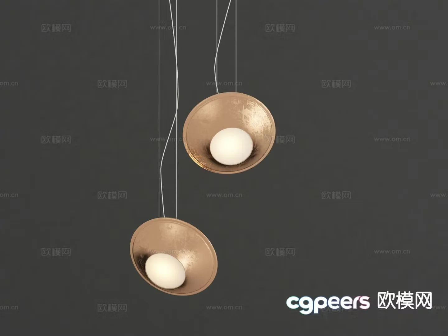 Modern chandelier 3d model