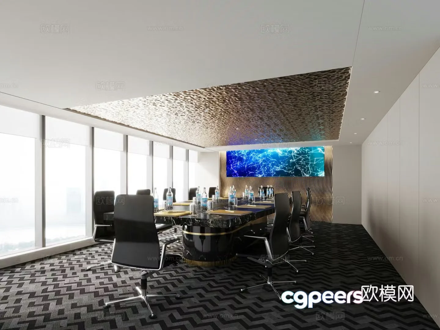Conference room Office negotiation room 3d model