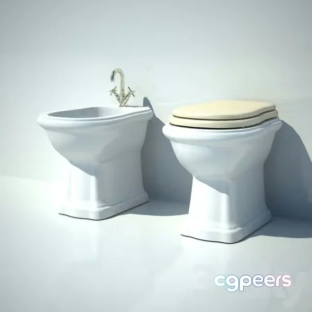 3ds Max Free – Toilet, bidet