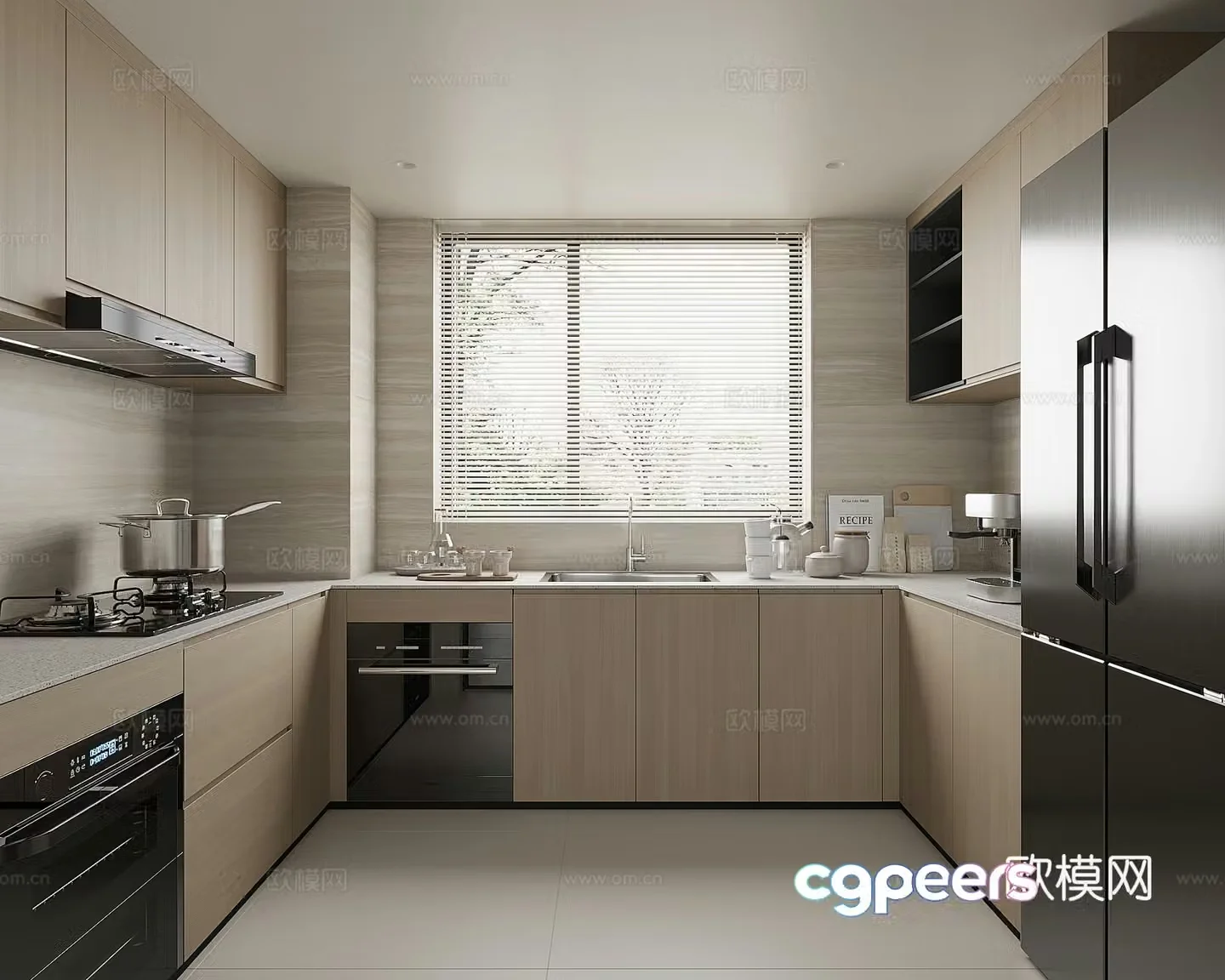 Modern kitchen 3d model