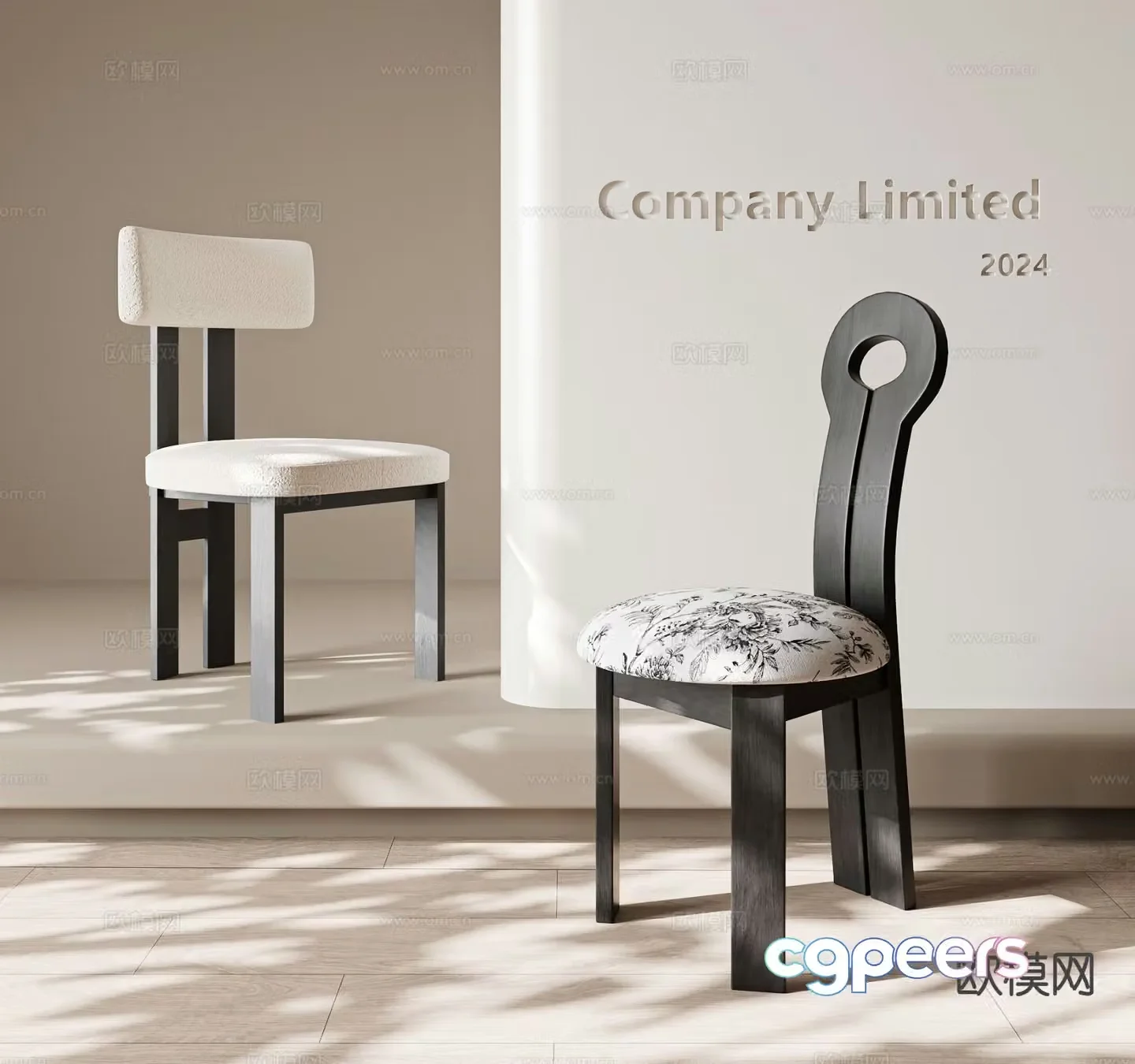 Medieval style chair single chair dining chair 3d model