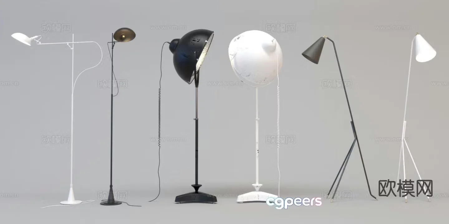 Modern floor lamp 3d model