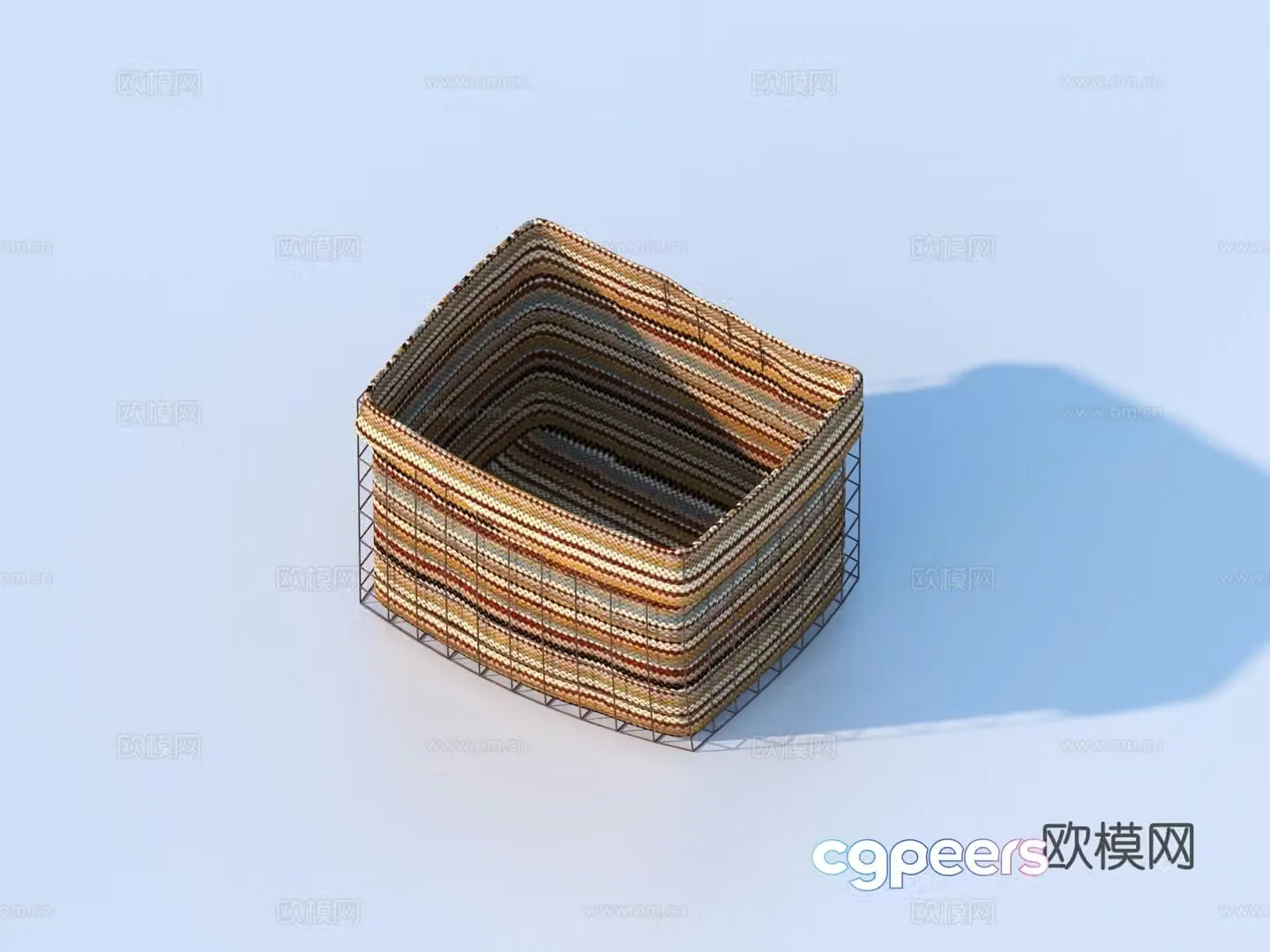 Storage basket Toolbox Storage box 3D model