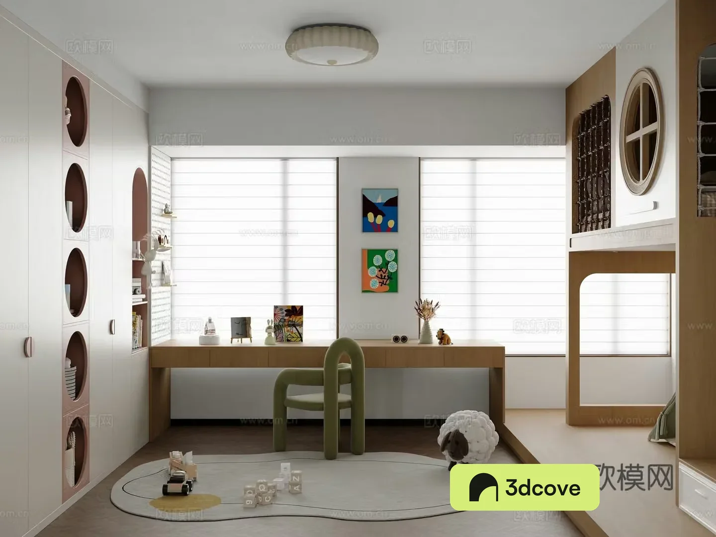 Modern minimalist children’s room