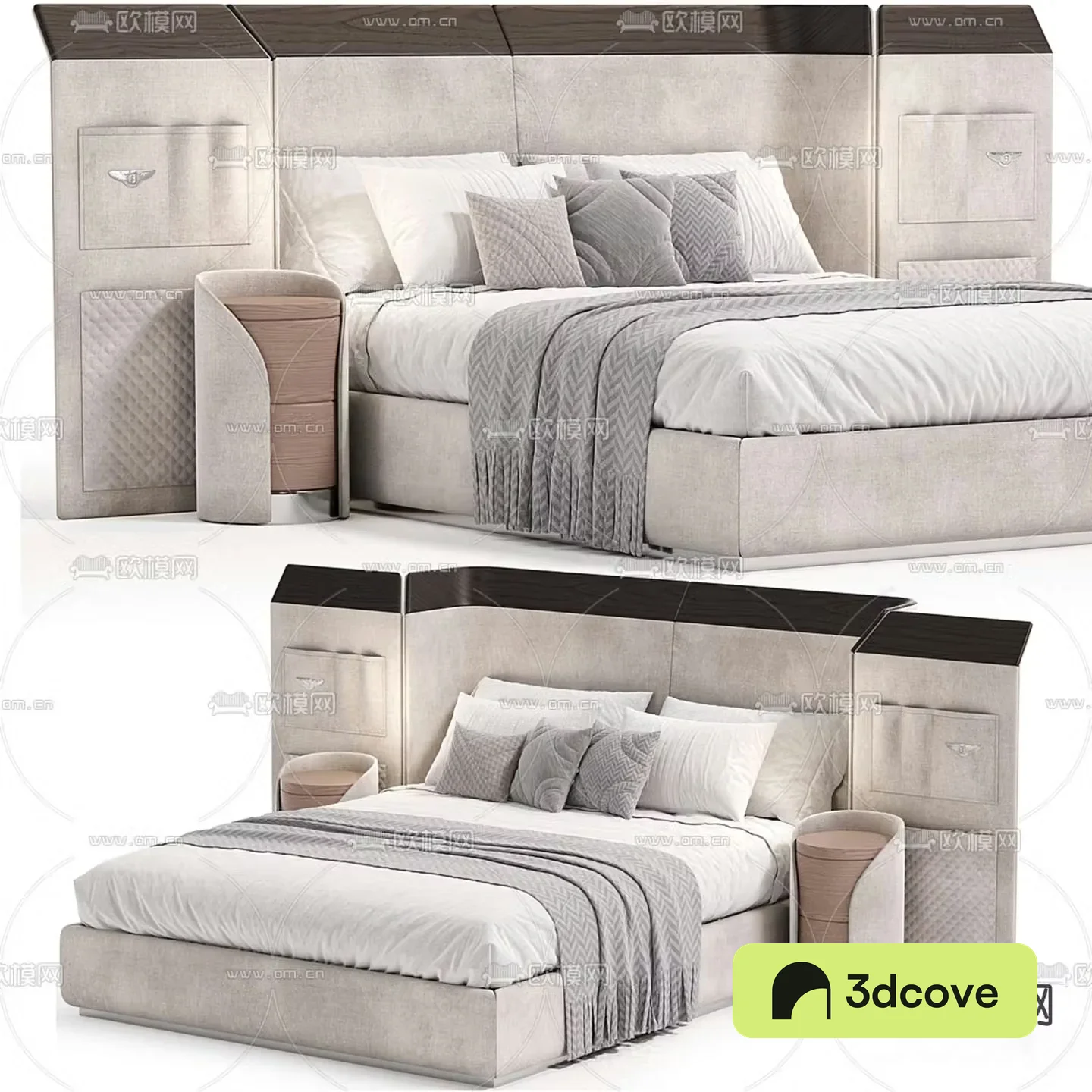 Bentley Ramsey modern double bed