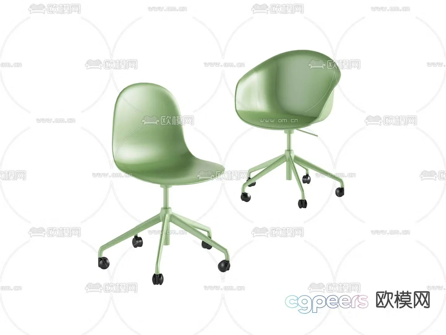 Modern office chair swivel chair shift chair negotiation chair 3D model