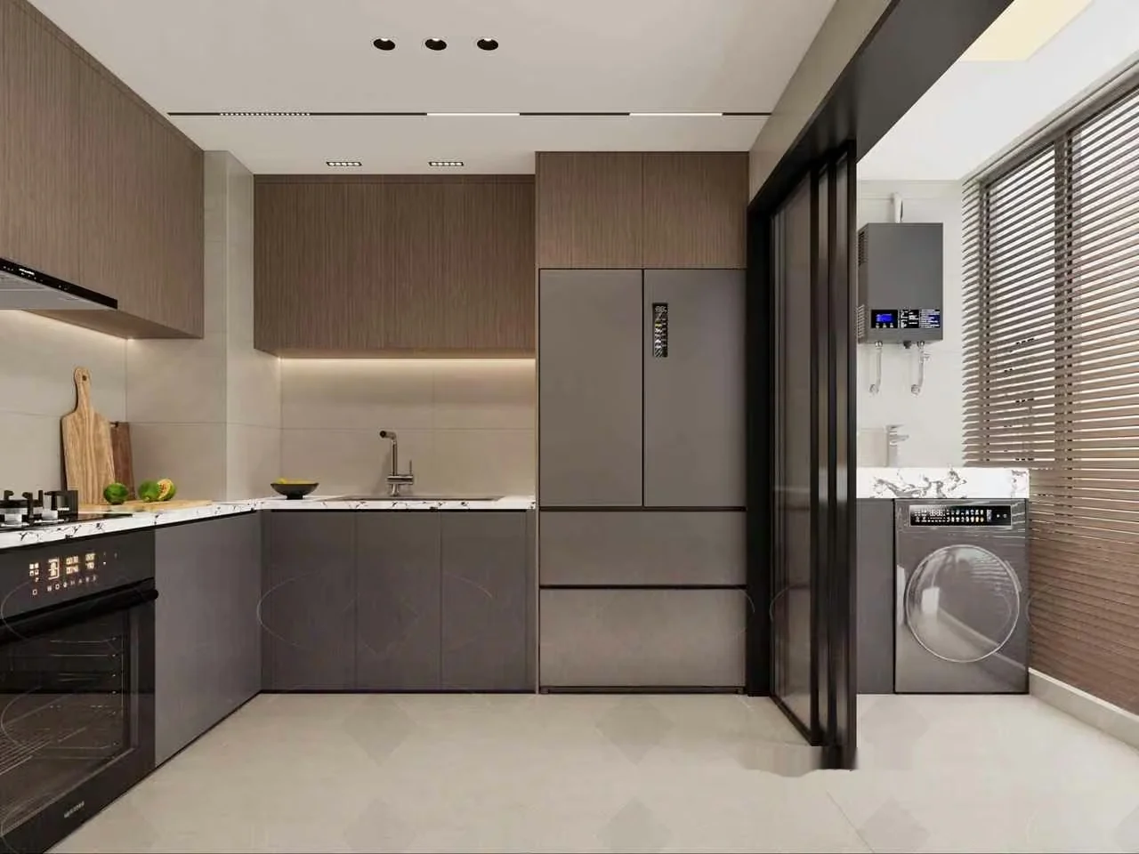Modern Kitchen 3D Model – 8766 – VRAY Render