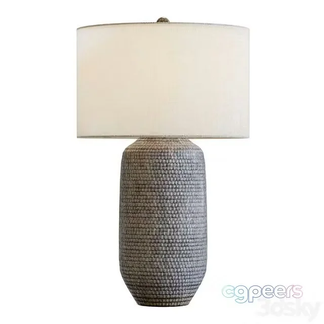 3ds Max Free – Crate & Barrel Cane Gray Table Lamp