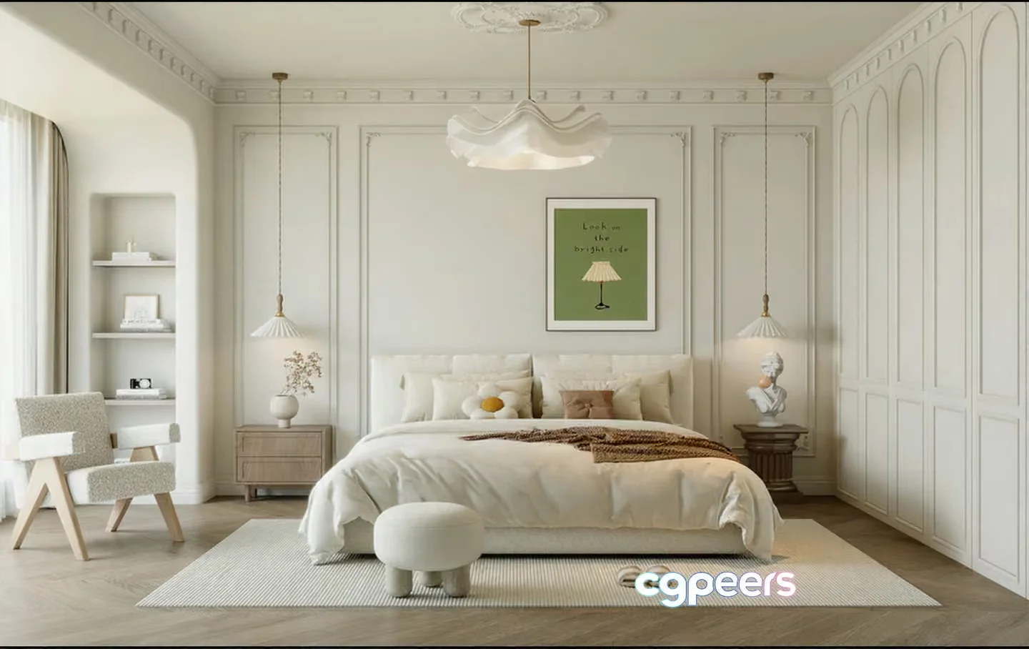Cozy Bedroom 3D Model – 6649 – CORONA Render