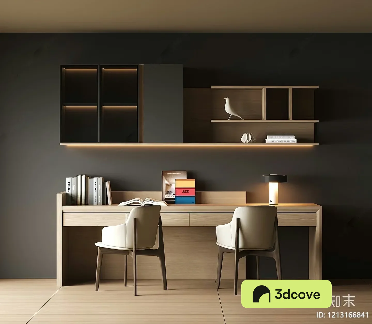 Wooden Desk And Chairs
