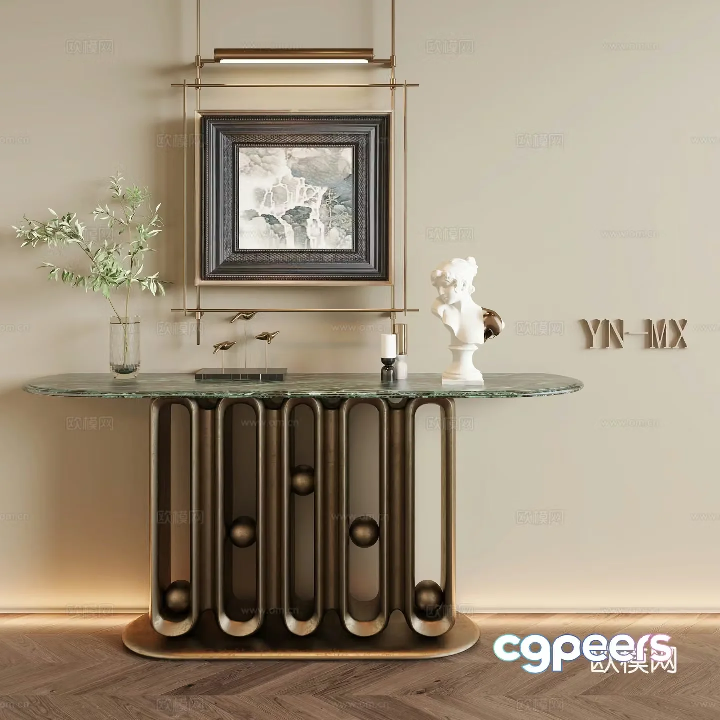 French entrance hall 3D model