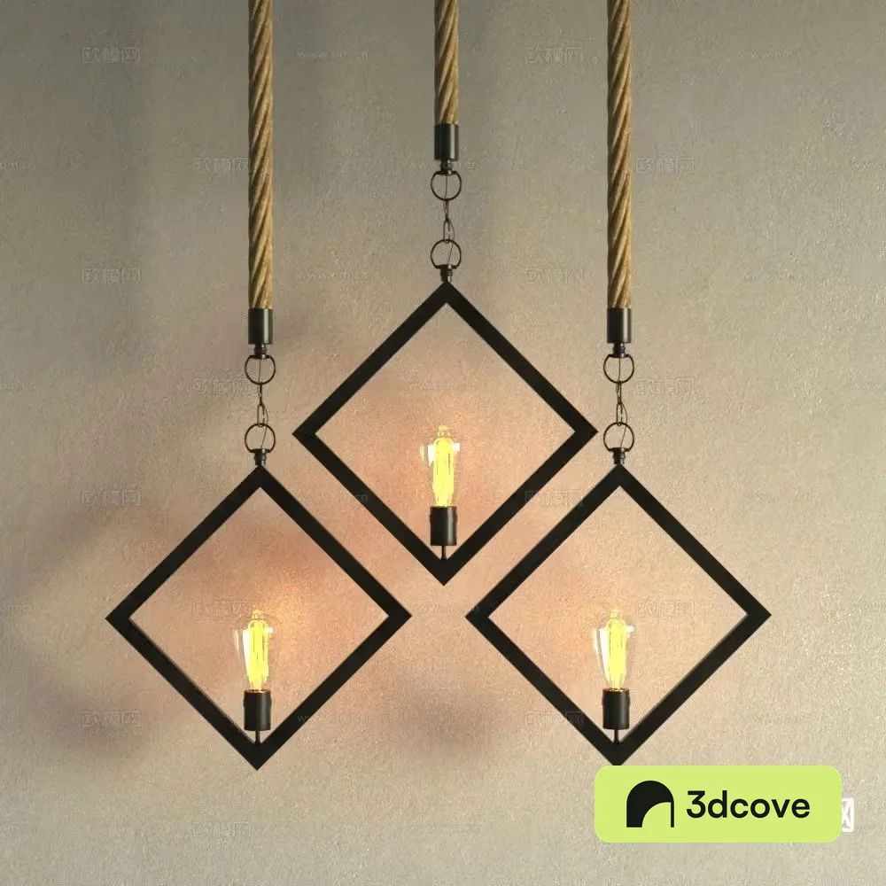 Industrial style chandelier wrought iron chandelier