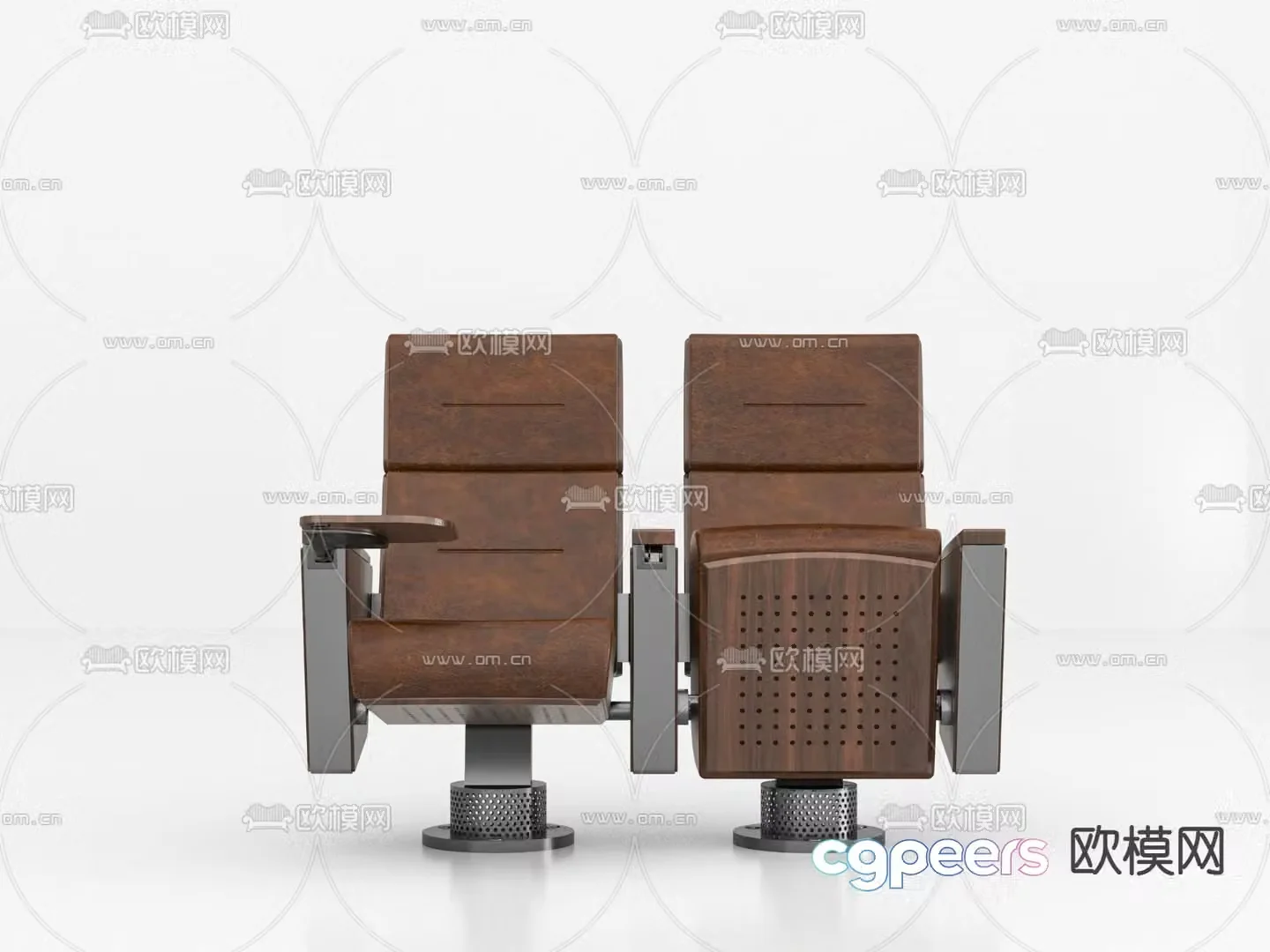 Auditorium chair conference chair folding chair office chair 3d model