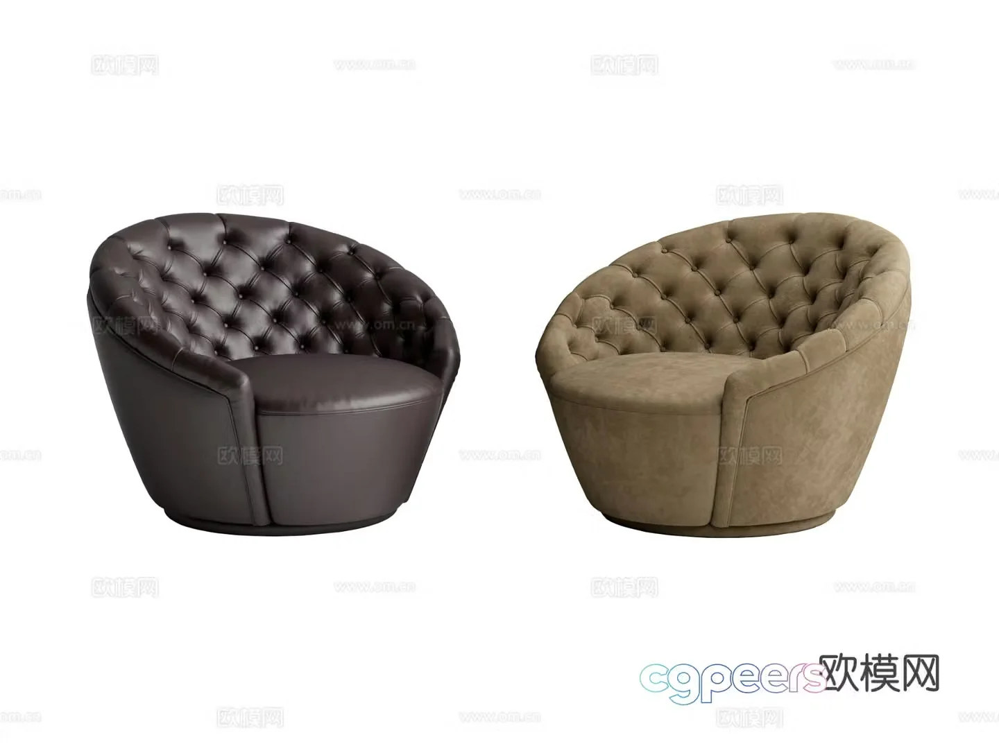 Visionnaire AGON Single Sofa 3D Model