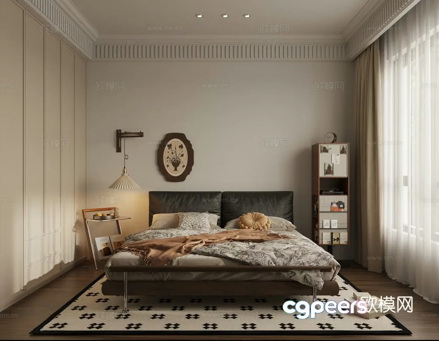 Medieval style bedroom second bedroom 3D model