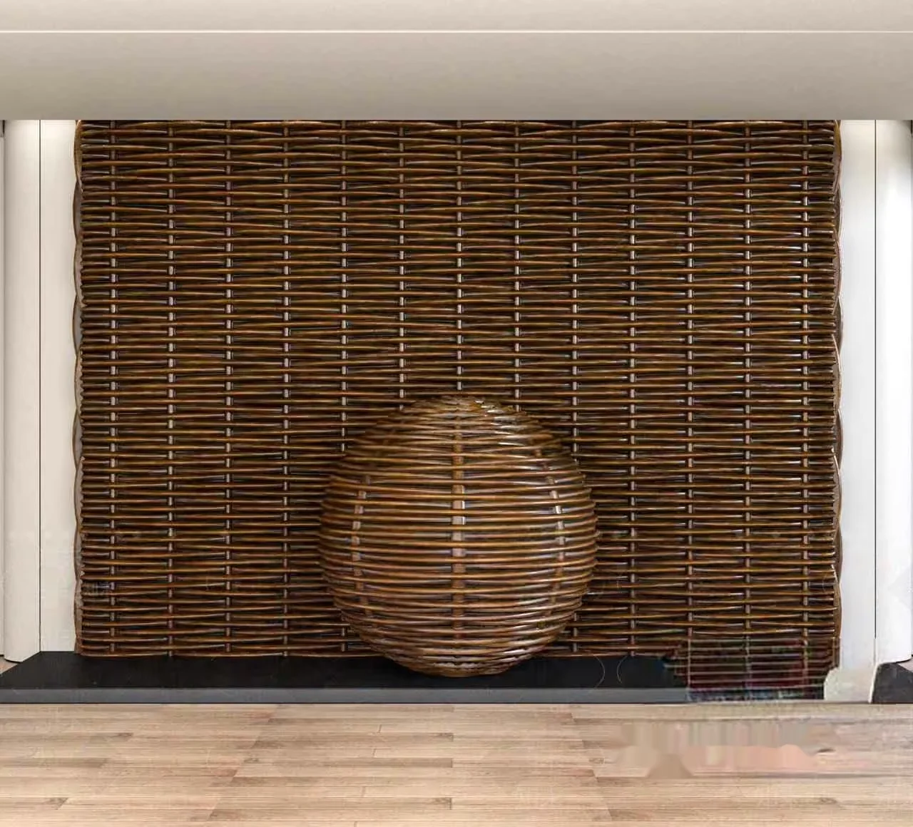 A Woven Wall With A Vase 3D Model – 17887 – VRAY Render