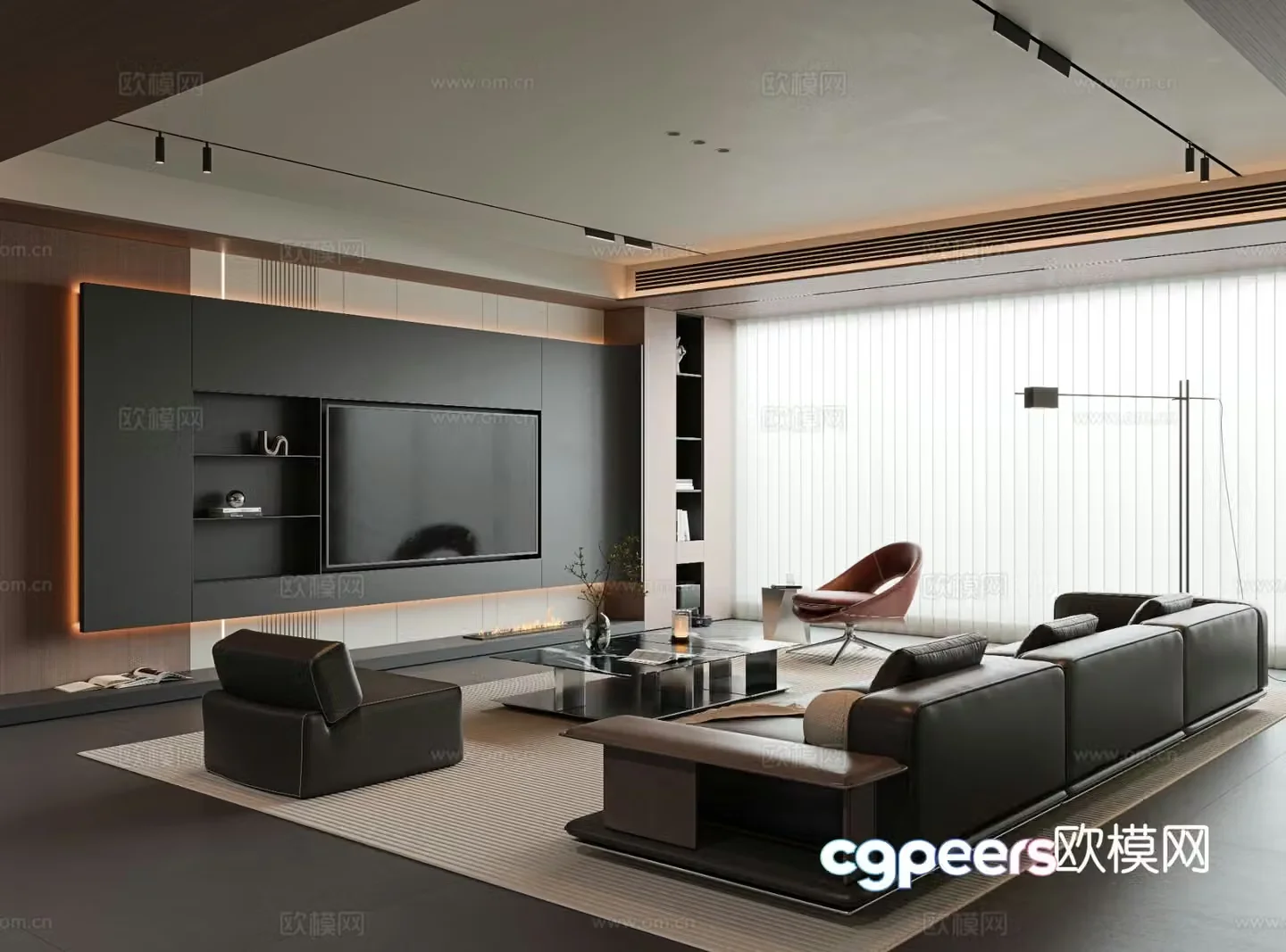 Italian living room 3d model