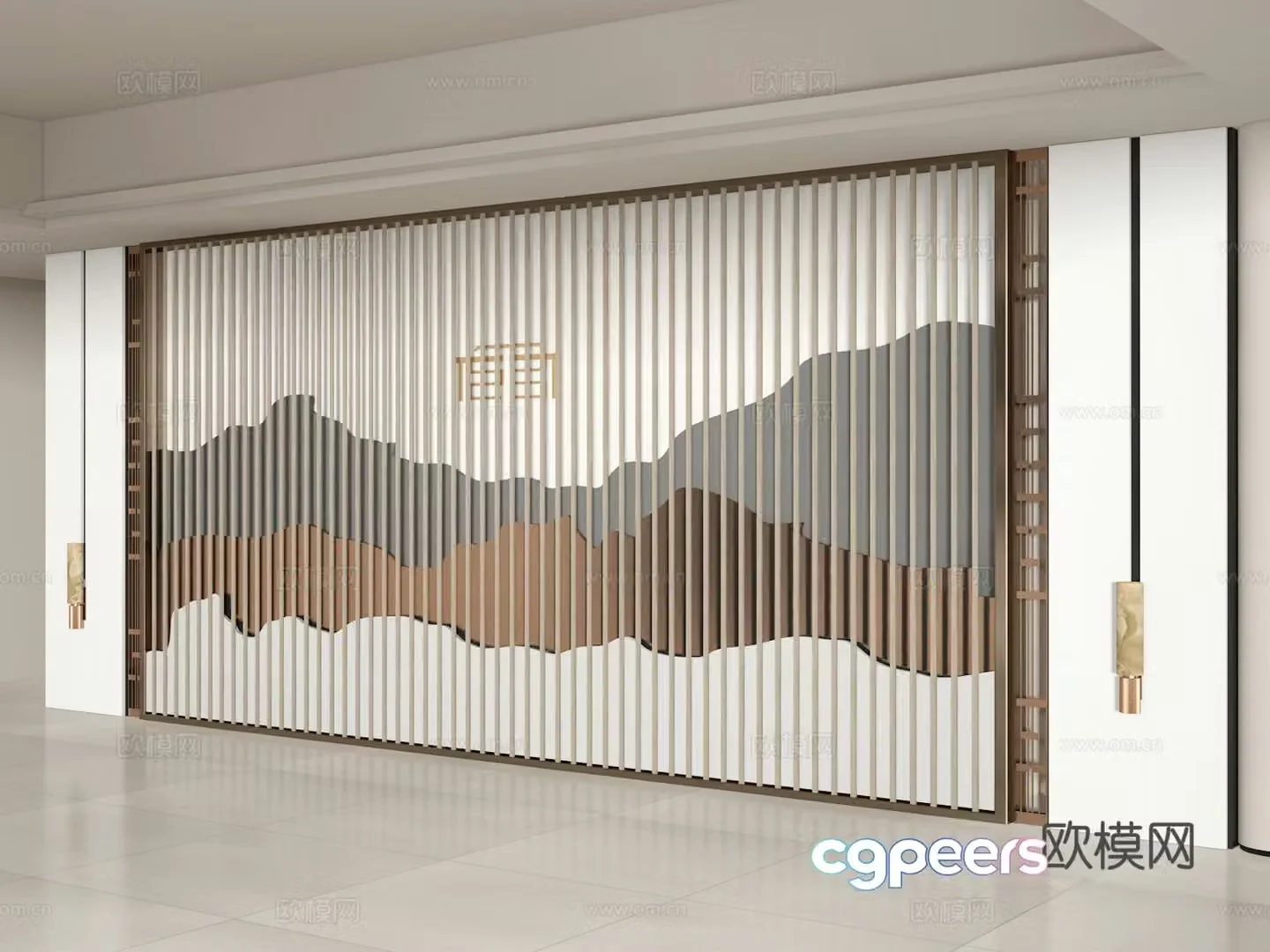 Background wall 3d model