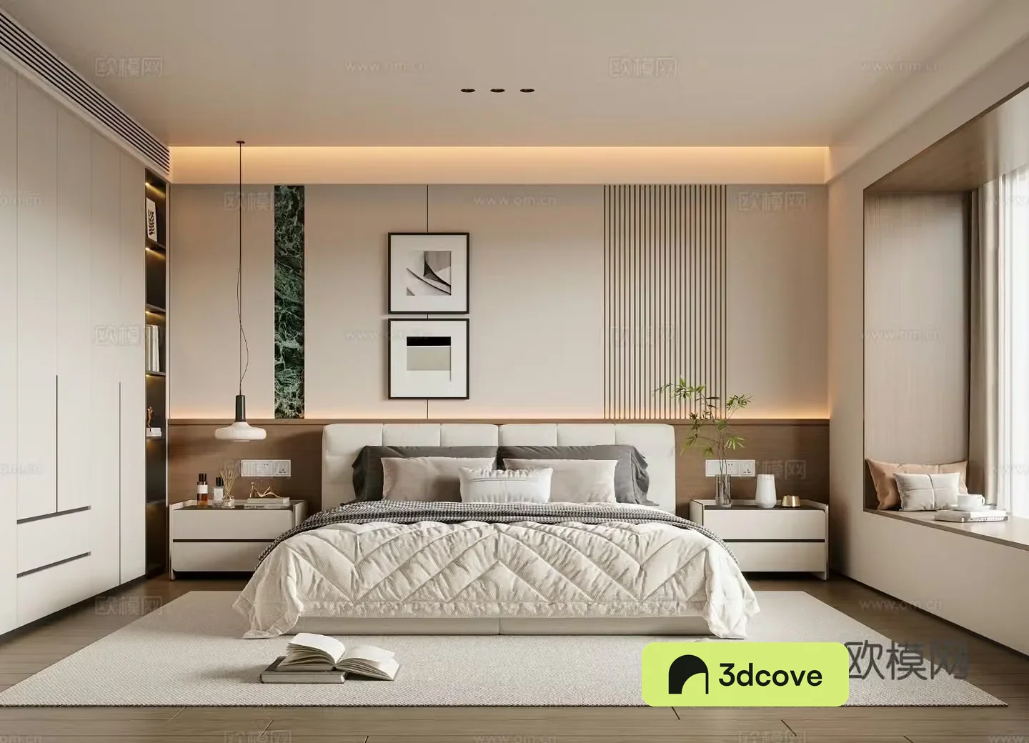 Modern bedroom master room