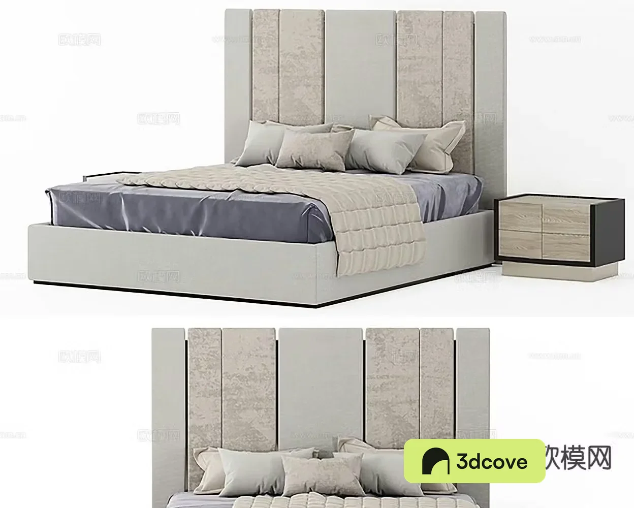 Modern double bed