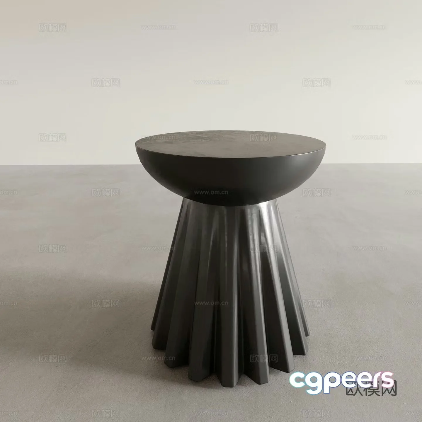 Modern corner table side table round table table table 3D model
