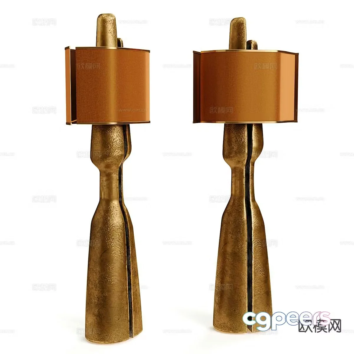 Light luxury floor lamp 3D model