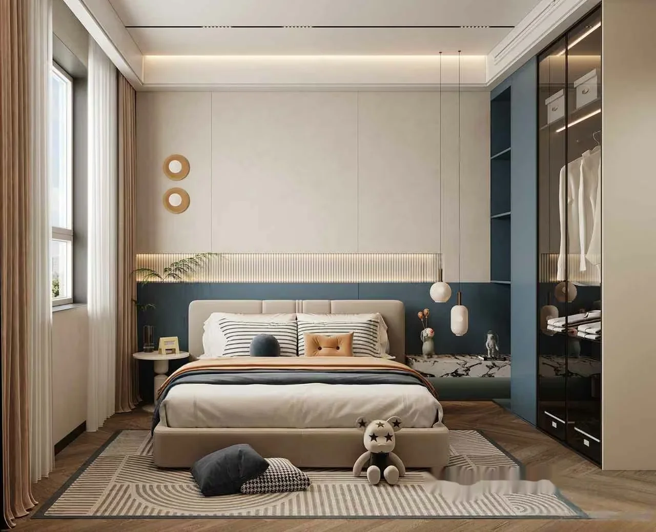 Modern Bedroom 3D Model – 15583 – CORONA Render